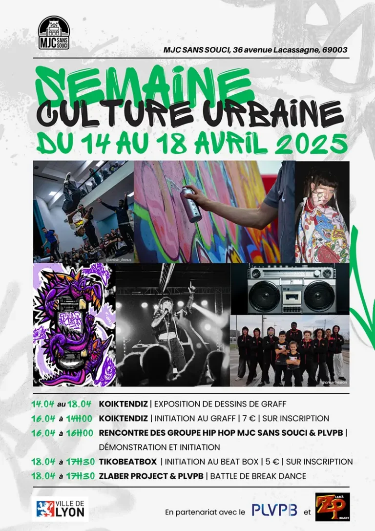 semaine de la culture urbaine mjc sans souci