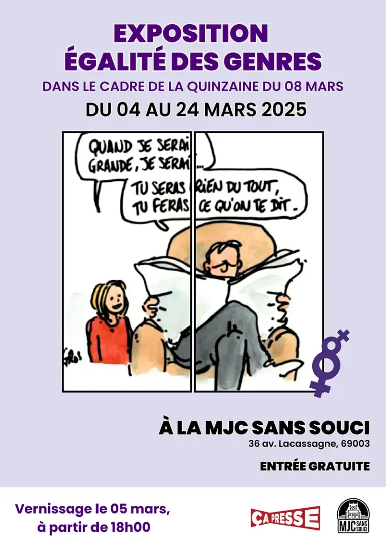 exposition égalité de genres mjc sans souci