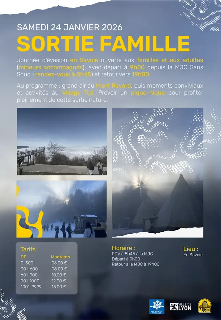 sortie familiale MJC Sans Souci